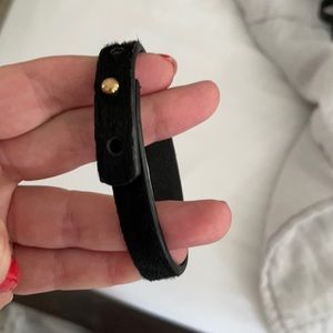 Black Cowhide bracelet